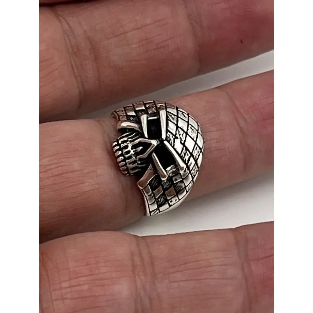 Skull Men’s Sterling Silver 925 Ring Size 9 - Picture 9 of 12